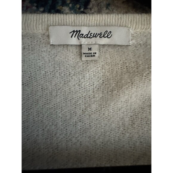 Madewell Kent Striped Open Front Cardigan Sweater Wool‎ Blend Size Medium - Picture 3 of 8